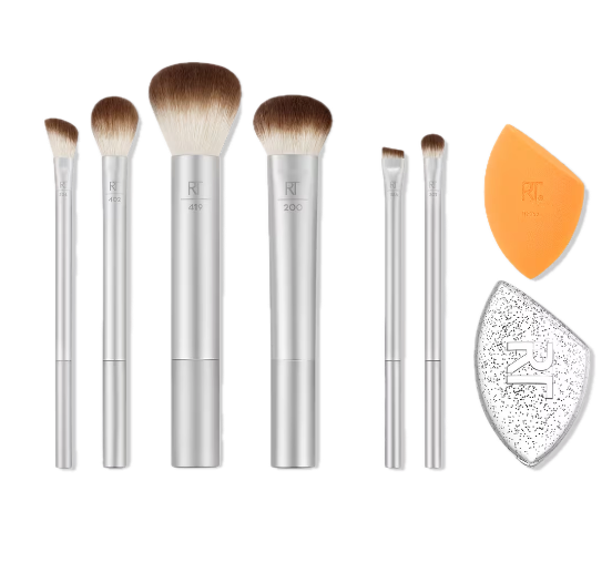 Real Techniques Midnight Merry Limited Edition Brush + Sponge Makeup Gift Set